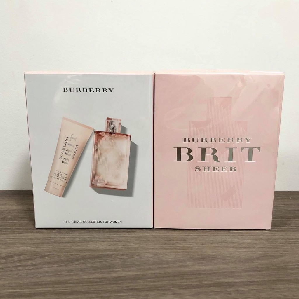 burberry brit sheer set