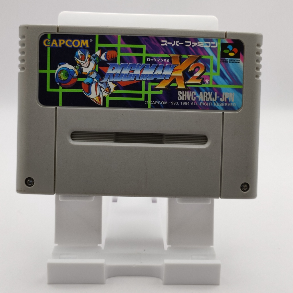 ตลับเกมเก่า Super Famicom  Rockman X2  อย่าลืมใช้คูปอง ตลับเกมส์ สะสม มีไว้สะสมเกมส์ญี่ปุ่น