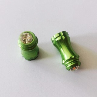 Fouriers Lightweight Alloy valve cap/With a diamond