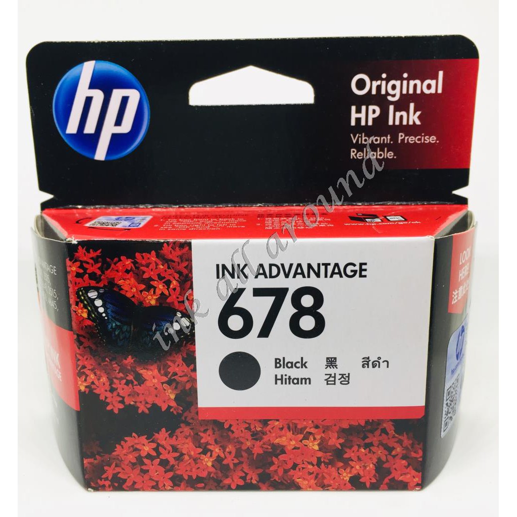 ตลับหมึกอิงค์เจ็ท HP 678 Black Original Ink Advantage Cartridge