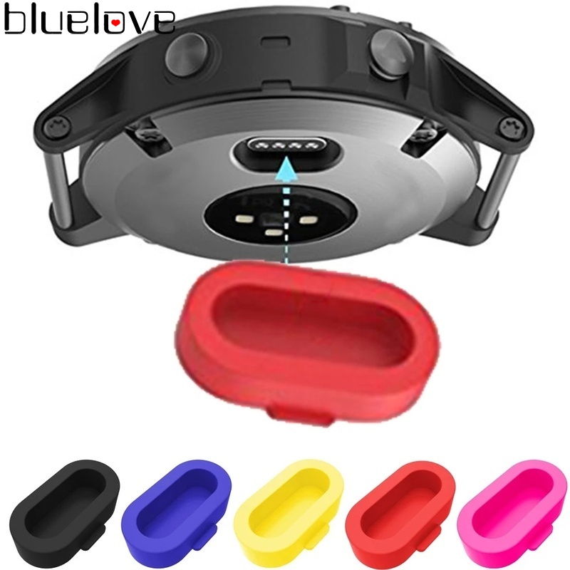 จุกเสียบสมาร์ทวอทช์ ซิลิโคน สีสันสดใส / ฝาปิดป้องกันฝุ่น ทนทาน กันรอยขีดข่วน ขนาดเล็ก / เข้ากันได้กับนาฬิกา Garmin Series