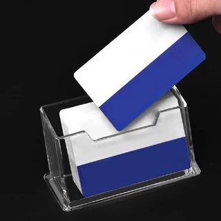 แท่นใส่นามบัตร กล่องใส่นามบัตร แนวนอน *มี 4 แบบให้เลือก* ความหนา 3 มม.