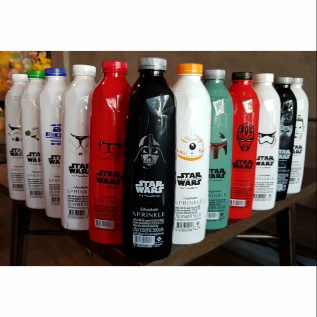 น้ำดื่ม SPRINKLE ลายLimited STARWARS Onepiece Attack On Titan(มีน้ำดื่มข้างใน)