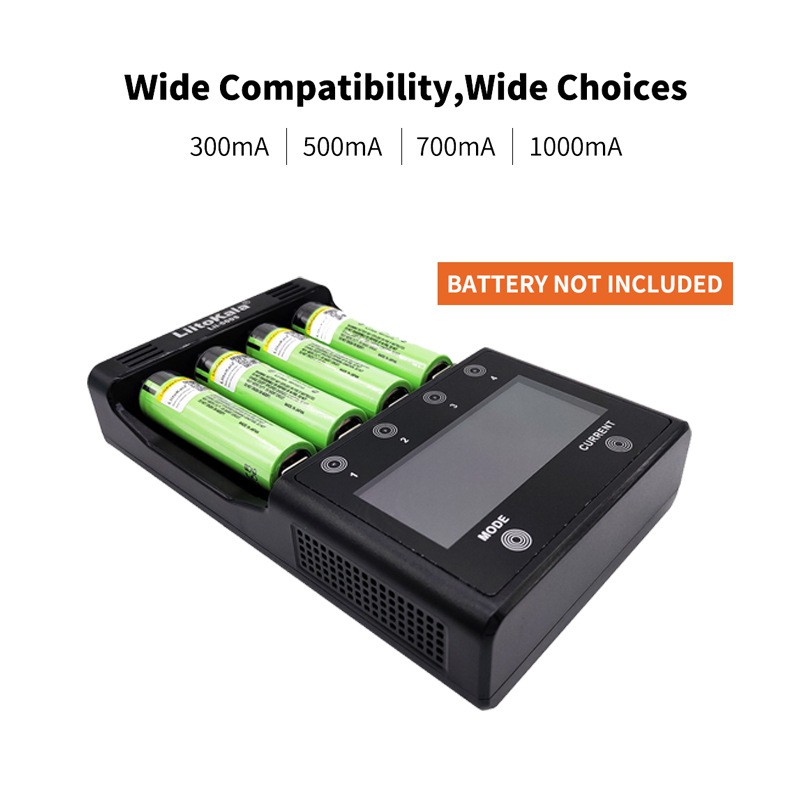 เครื่องชาร์จถ่าน LiitoKala Lii-500S  รองรับ 26650，21700，20700, 18650, 18490, 18350 AA  AAA - Battery Charger（ของแท้100%)