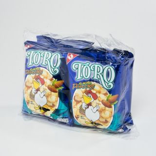 โตโร อัลมอนด์ ข้าวโพดอบกรอบ ขนาด 60กรัม/ถุง ยกแพ็ค 4ถุง TORO ALMOND POPCORN