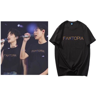 พรีออเดอร์❗️ เสื้อยืด คอกลม สีดำ fantopia เหมือนบิวกิ้น พีพี ใส่จ้า bk billkin pp ดารา