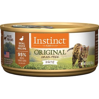 อาหารเปียกแมวระดับ 6 ดาว Instinct Original Grain-Free Pate Real Duck Recipe 85 กรัม