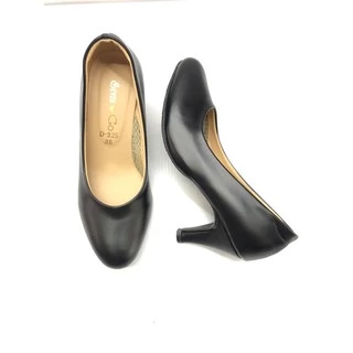 รองเท้าคัทชูทำงาน / นักศึกษา / ใส่ทางการ / ส้นสูง 2.5 นิ้ว / สีดำ