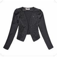 ลดราคา!! เสื้อผ้าสีดำ แต่งเพชร  3XL อก 43 นิ้ว (SB0460)