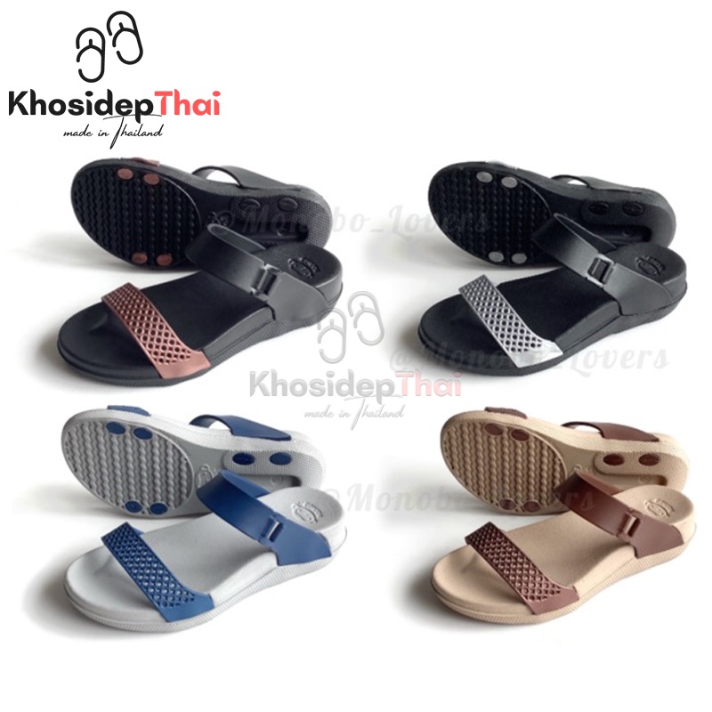 รองเท้าแตะไทยนําเข้า MONOBO High Heel Womens Two-Strap Rain Sandals - MONIGA 7.2