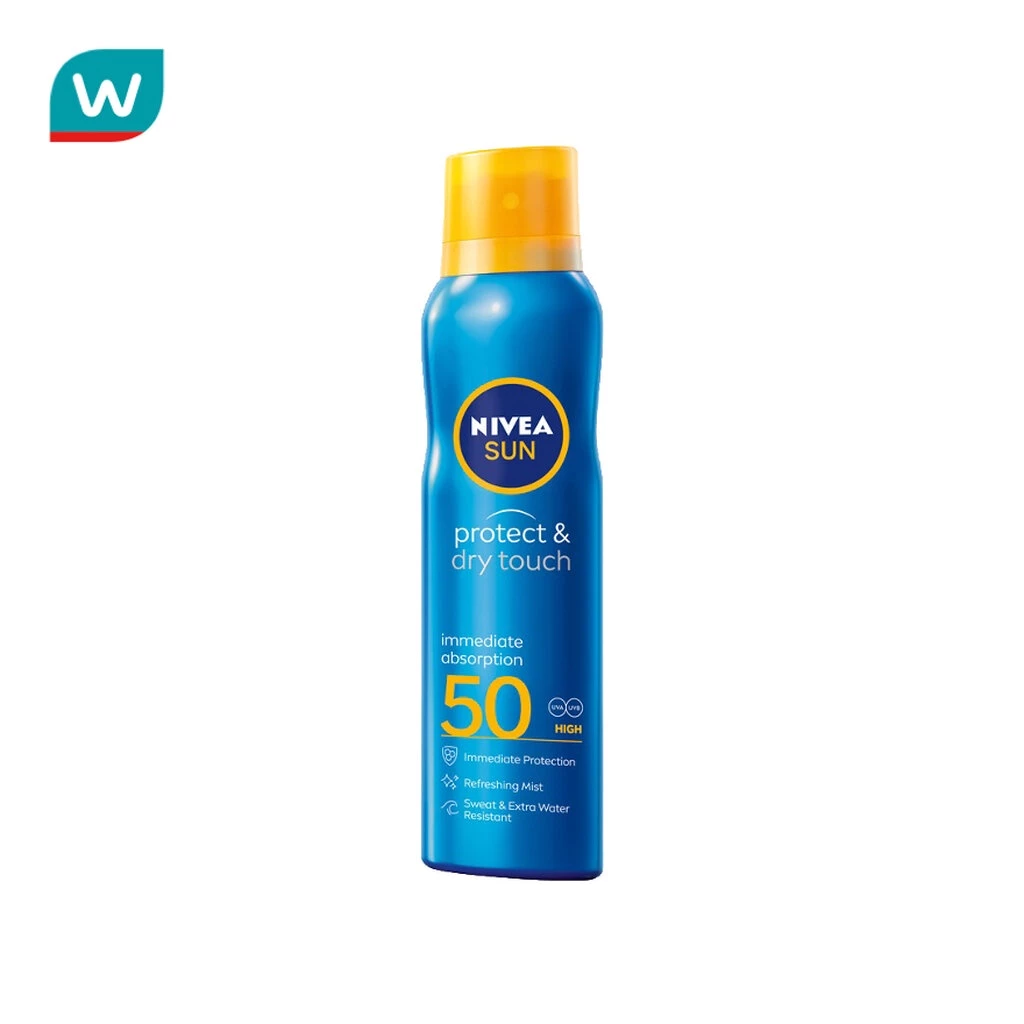 Nivea นีเวีย ซัน สเปรย์ โพรเทค แอนด์ ดราย ทัช รีเฟรชชิ่ง SPF50 200 มล.