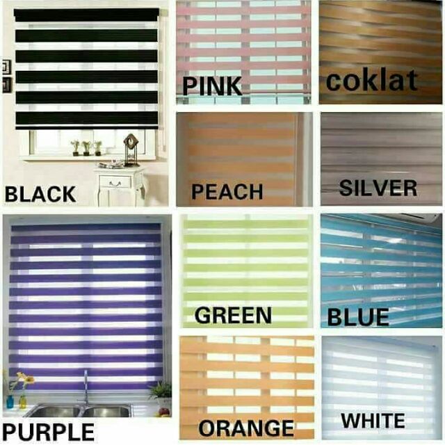 ! 4 FEET ZEBRA BLINDS/BIDAI MODEN