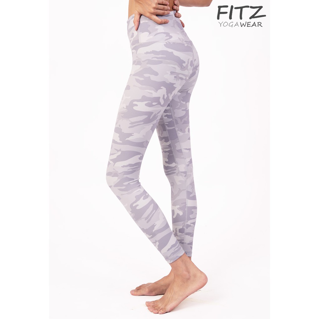 กางเกงโยคะ Fitz High Waist 7/8 Legging - Diane - Grey Army #3