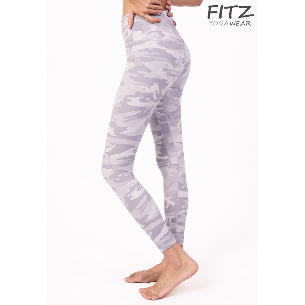 กางเกงโยคะ Fitz High Waist 7/8 Legging - Diane - Grey Army #7