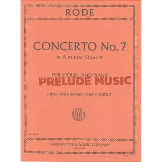 (Violin and Piano) Rode, J P J: Violin Concerto No.7 A minor op.9 (IMC2278)