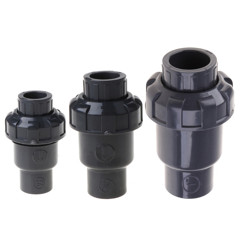 RUN Check Valves PVC One Way สําหรับวาล์วสําหรับตู้ปลา Hydroponics Aquaponi