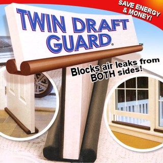 Twin DRAFT GUARD ที่กั้นบานประตูหน้าต่าง ที่กั้นอากาศและเสียงที่ประตู ที่กั้นช่องประตู กันลม กันฝุ่น