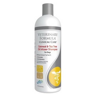 Veterinary Formula Oatmeal แชมพูสัตว์เลี้ยง สูตรโอ็ตมิลล์ อ่อนโยน ผิวหนังแห้ง ขนาด 473มล. (ขาวเหลือง) แชมพูสุนัข
