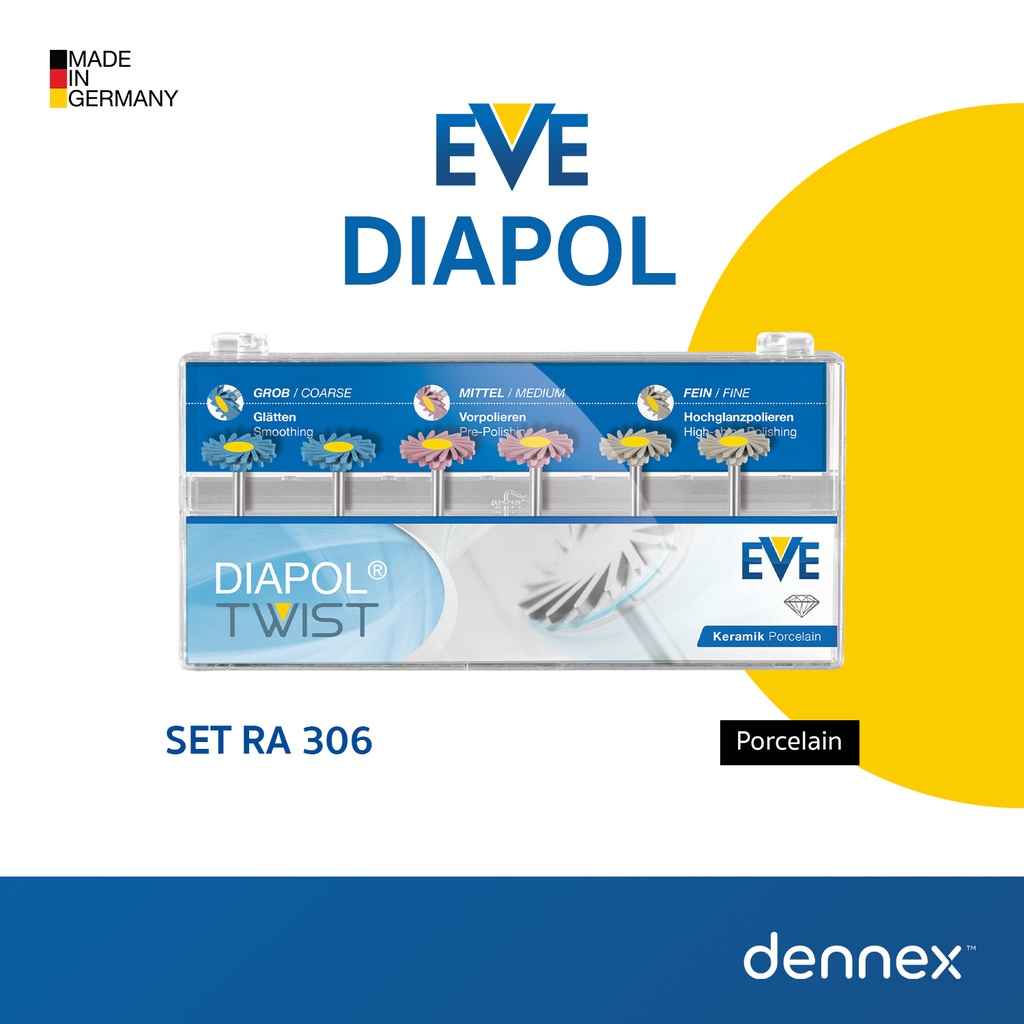 ชุดหัวขัด EVE " DIAPOL TWIST " Set RA 306