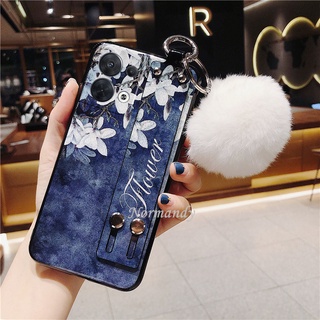 เคส Phone Case OPPO Reno 8 8Pro 8Z 7 7Z 7Pro 6Z 6 Pro Z Find X5 Pro 5G 4G Glitter Sequins Casing Magnolia Pattern with Wristband Stand Shockproof Back Case Oppo Reno8 Pro 8 Z 5G เคสโทรศัพท์ Cover