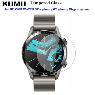 Xumu 2Pcs For Huawei Watch GT 2 46mm Elegant 42mm 2.5D Tempered Glass Anti Scratch Screen Protector Film