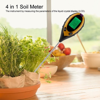 My Green Garden 4 In 1 เครื่องวัดค่า Ph ความชื้นหน้าจอ Lcd สําหรับตรวจสอบค่า Ph ดิน