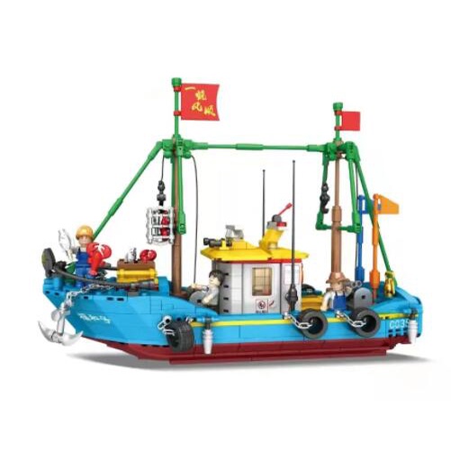 WOMA เรือตกปลาประกอบของเล่น C0359 606 ชิ้น