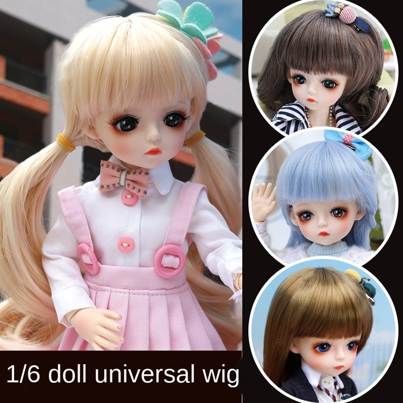 Doris Camille Doll Wig6Sub-BJDDoll Changing the Makeup Hair Hood Dress up  Female Straight Curly Hair | Shopee Thailand