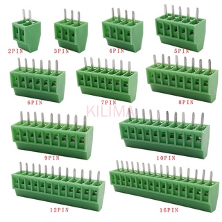 ขั้วต่อสกรู KF128 2.54 มม. KF128-2.54 2P 3P 4P 5P 6P 7P 8P 9P 10P 12P 16P PCB ขนาดเล็ก สําหรับสายไฟ 10 5 ชิ้น