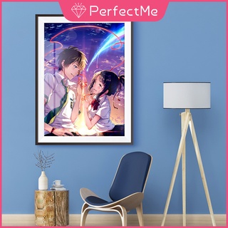 【Pm】คริสตัลปักครอสติส, your name, การ์ตูนญี่ปุ่น, ตกแต่งผนังห้องนอน, ตกแต่งผนังบ้าน