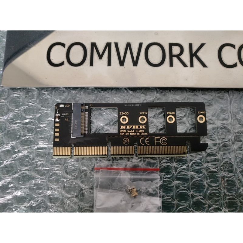♛การ์ดแปลง M.2 NVMe to PCIe 4.0 3.0 Gen4 Gen3 X4 X8 X16 ADAPTER M2 SSD HARDDISK ฮาร์ดดิสก์ M KEY NGF