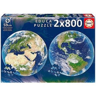 จิ๊กซอว์ Educa - Planet Earth  2*800 piece (Round Puzzle) (ของแท้  มีสินค้าพร้อมส่ง)