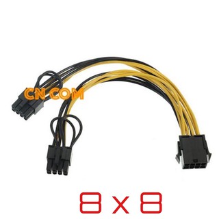 กราฟิกการเชื่อมต่อสายเคเบิ้ลพาวเวอร์ซัพพลาย CPU Molex 8pin 2 PCI-E 8 (6 + 2) ขากราฟิกการ์ดเชื่อมต่อสายไฟภายใน Splitter