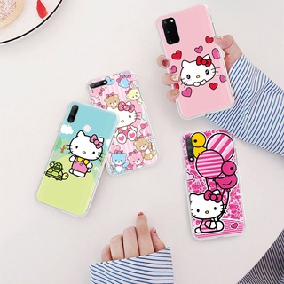 Ml-172 เคสโทรศัพท์มือถือแบบนิ่ม ใส ลายเฮลโลคิตตีน่ารัก สําหรับ Samsung A04 A04S A14 A23 A34 A54 A52 A72