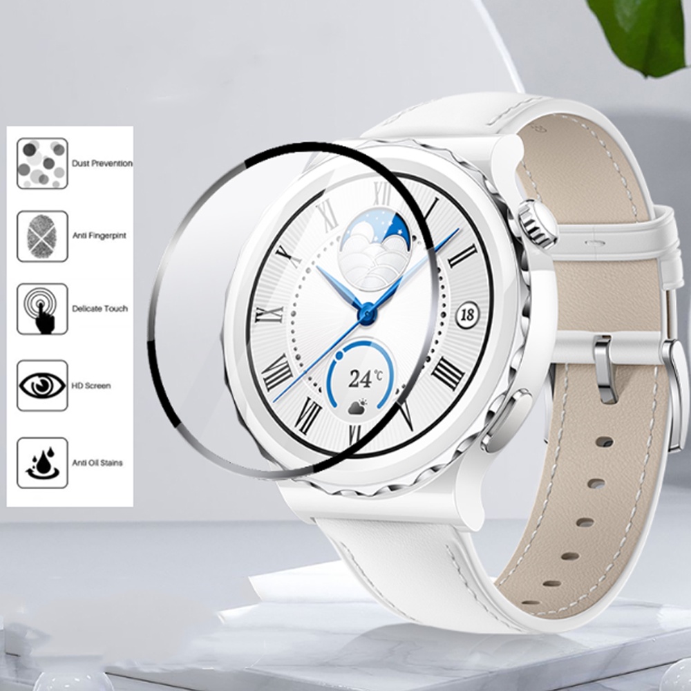 ฟิล์มกันรอยหน้าจอ ขอบโค้ง 3D สําหรับ Huawei Watch GT 3 Pro 46 มม. 43 มม. GT3 GT2 Pro GT 2 42 มม. GT 3 Runner gt2e