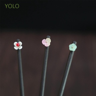 Yolo Headwear กิ๊บติดผมไม้สไตล์จีนวินเทจสําหรับผู้หญิง