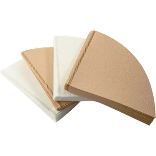 [HRENDN ลด20%] กระดาษดริป (100 แผ่น) ทรง V ก้นแหลม ไม่มีกลิ่น กระดาษกรองกาแฟ Drip Coffee Paper Filter V1/V2