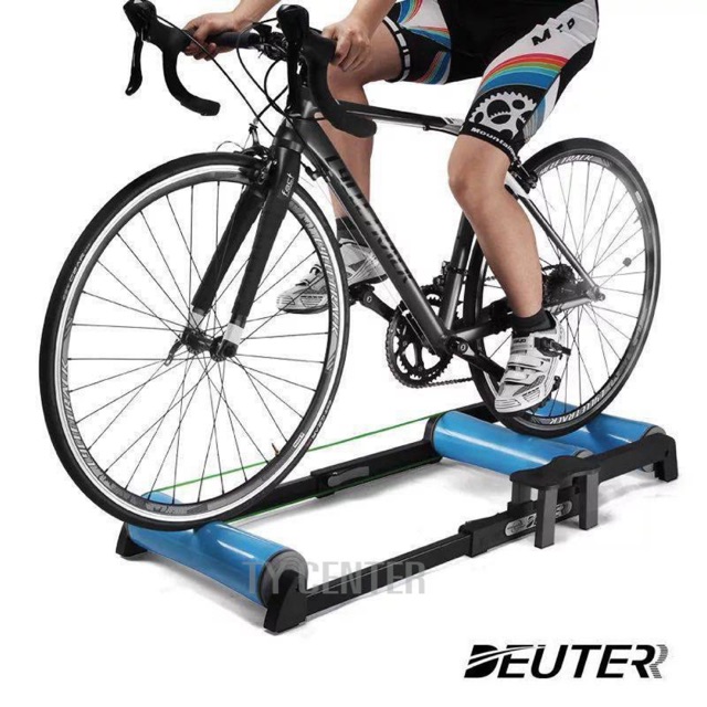 Deuter GT-01 เทรนเนอร์จักรยาน 3 ลูกกลิ้ง 26-29" Bike Trainer เทรนเนอร์ สีฟ้า /0968