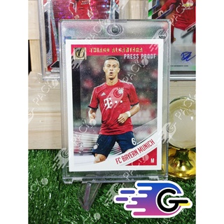 การ์ดนักฟุตบอล 2018-19 panini donruss soccer thiago alcantara #20 press proof Canvas /25 (รันต่ำ) (แถม mag)