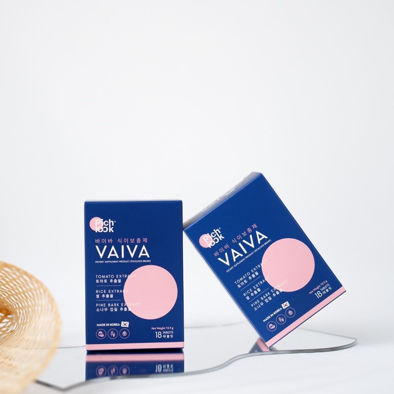 #พร้อมส่ง 🗳 VAIVA วิตามินอาหารเสริมสูตรคุณหมอเกาหลี 🍒 แถมฟรี JEJUNA ตัวช่วยเสริมให้ผิวขาวไว