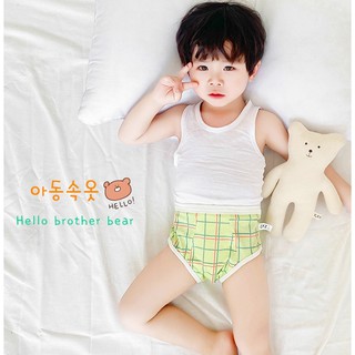 กางเกงในเด็กเล็กผู้ชาย รุ่น Little Bear เด็กเล็ก,เด็กโต|Boy/Children/underwear ผ้าฝ้าย 20-55กก./บ๊อกเซอร์เด็ก(3ตัว/แพ็ค)