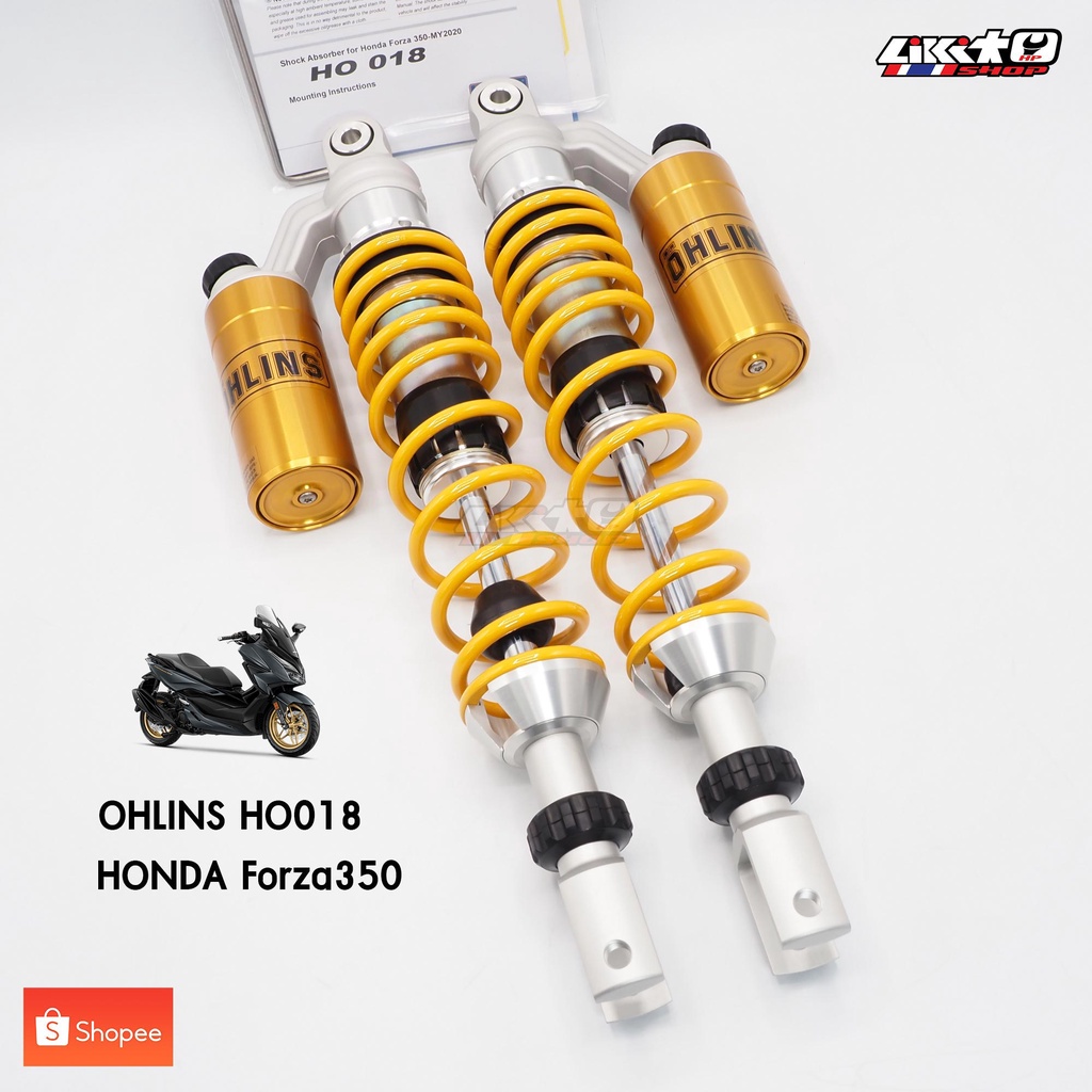 OHLINS Forza 350 20' HO018 สปริงสีเหลือง (แท้100%)