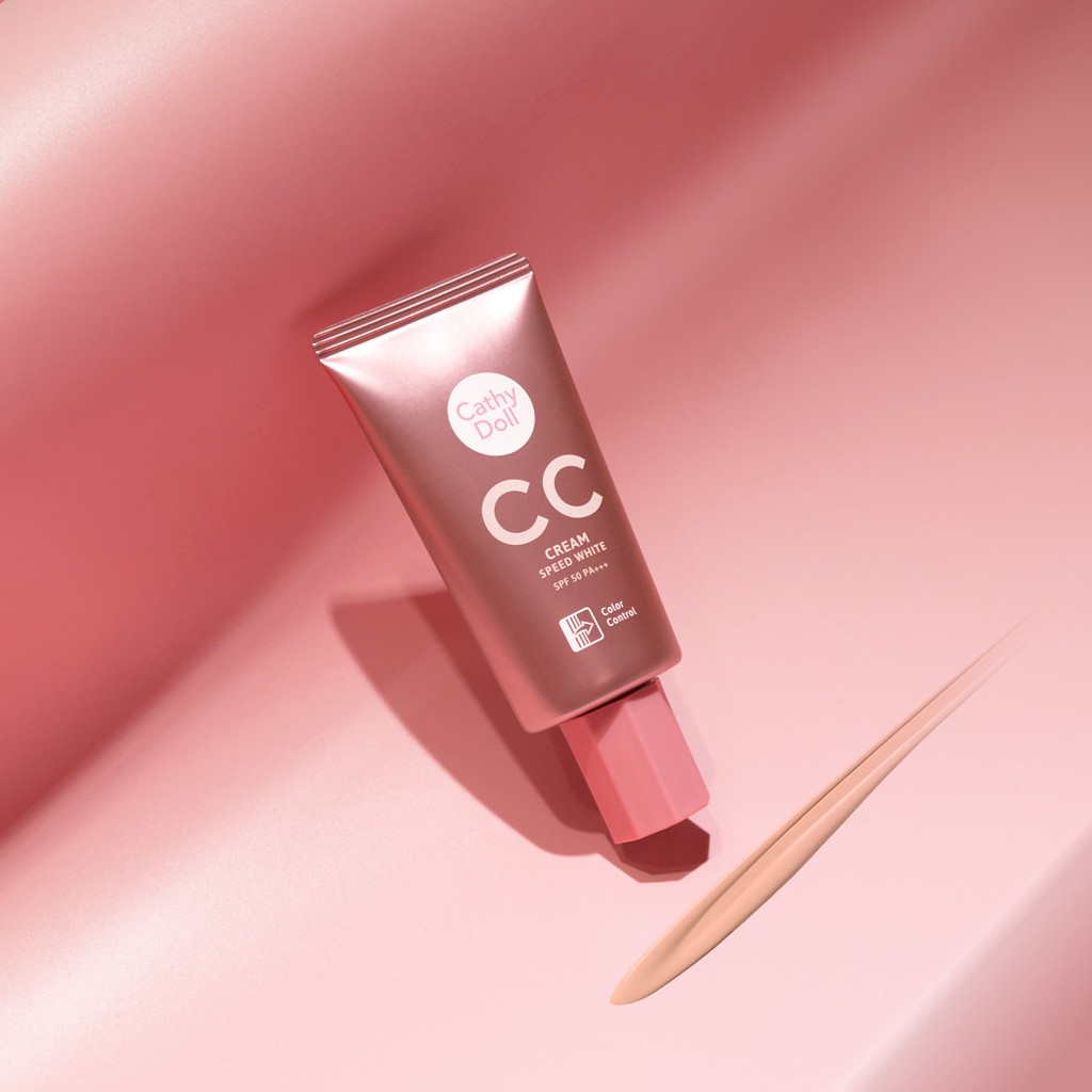(แท้) Cathy Doll Speed White CC Cream spf50+ เคทีดอลล์ สปีดไวท์ ซีซีครีม 50g - รูปที่ 3
