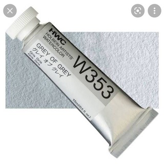 Grey of Grey  ขนาด 5/15/60ml (W153/W353/WW153) Series A สีน้ำ โฮลเบน (โฮลุเบน) Holbein Artist Watercolor ホルベイン水彩絵具