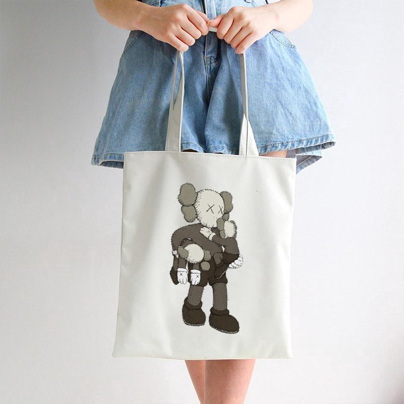 kaws uniqol กระเป๋าผ้าสไตล์เกาหลี พร้อมส่ง