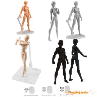 sc she/he art figures body model kun chan ชุดโมเดลตุ๊กตา pvc ของเล่นสําหรับเด็ก 13 ซม.