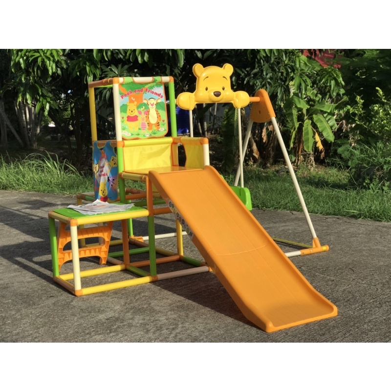 สไลด์เดอร์ปีนป่ายชิงช้าpooh