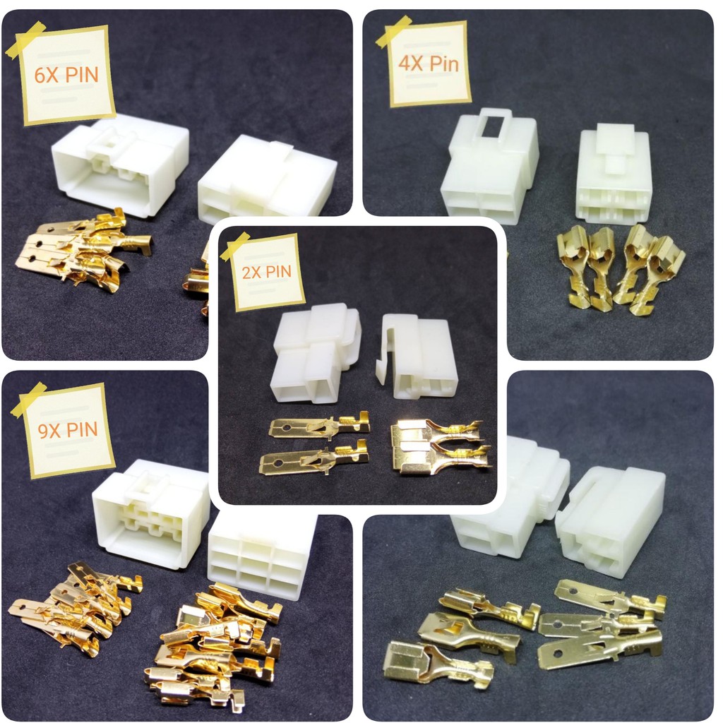 ปลั๊กขั้วต่อสายไฟ (แบบช่องกว้างx) Socket Plug