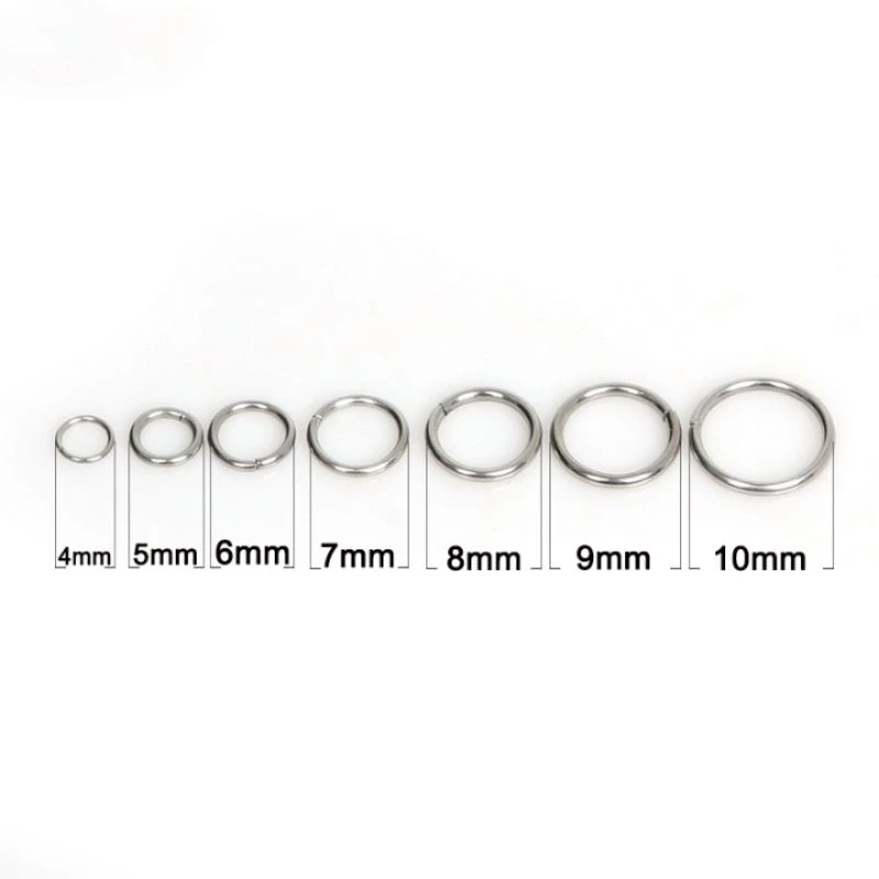 ห่วงสแตนเลส 10-200 ชิ้น สำหรับเชื่อมต่อขนาด 4 5 6 7 8 9 mm. สร้อยคอ กำไร สายคล้องแมส ส่งจากไทย อะไหล่เครื่องประดับ