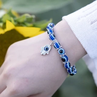 เครื่องประดับแฟชั่นสายรัดข้อมือลูกปัดแก้วฮวงจุ้ย Fuzhu